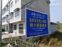 淮南墙体广告质量分析